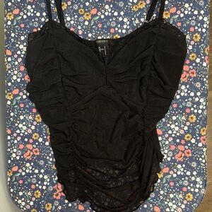 Forever 21 Black Ruched Camisole